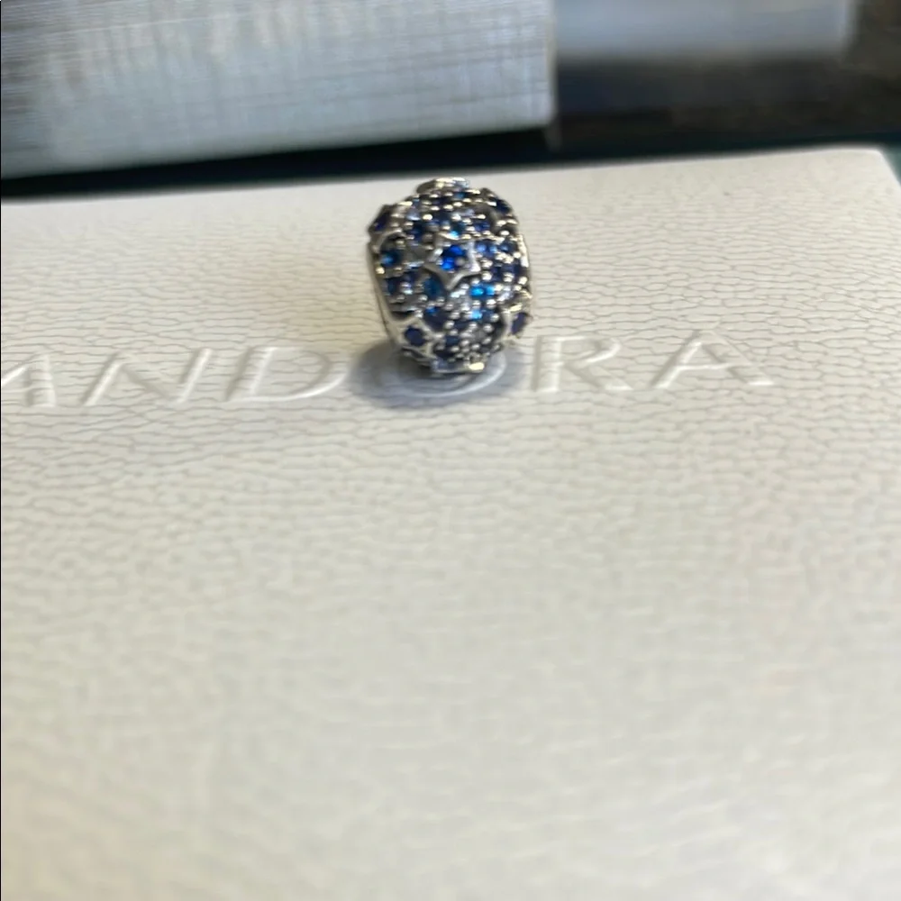 Pandora Elevated Star Shades of Blue CZ Charm - Picture 4 of 5